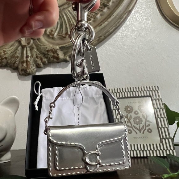 Coach Silver Tabby Bag Charm - Picture 8 of 9
